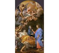 XcBAIHOUD Célèbre Art Mural Oeuvre Dimpression Baroque La Mort de saint de Carlo Maratta ou Maratti Imprimer Affiche Pour la Décoration de Bureau 60x90cm