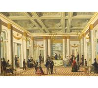 XcBAIHOUD Célèbre Art Mural Oeuvre Dimpression Caffe Dei Servi de Giuseppe Bernardino Bison Imprimer Affiche Pour la Décoration de Bureau 60x90cm
