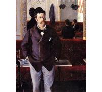 XcBAIHOUD Célèbre Art Mural Oeuvre Dimpression dans un café de Gustave Caillebotte Imprimer Affiche Pour la Décoration de Bureau 60x90cm