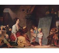 XcBAIHOUD Célèbre Art Mural Oeuvre Dimpression Dis s'il te plait de Jean Honoré Fragonar Imprimer Affiche Pour la Décoration de Bureau 60x90cm