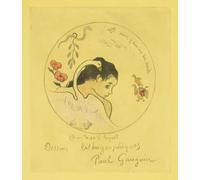 XcBAIHOUD Célèbre Art Mural Oeuvre Dimpression Ébauche d'une assiette en porcelaine de Paul Gauguin Imprimer Affiche Pour la Décoration de Bureau 60x90cm