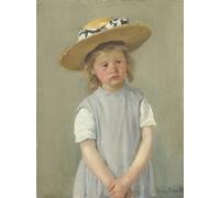 XcBAIHOUD Célèbre Art Mural Oeuvre Dimpression Enfant au chapeau de paille par Mary Cassatt Imprimer Affiche Pour la Décoration de Bureau 60x90cm