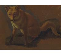 XcBAIHOUD Célèbre Art Mural Oeuvre Dimpression Étude d'un animal par Jacques Laurent Agasse Imprimer Affiche Pour la Décoration de Bureau 60x90cm