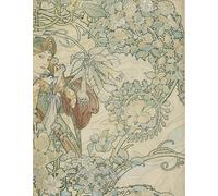 XcBAIHOUD Célèbre Art Mural Oeuvre Dimpression La Femme avec d'Alphonse Mucha Imprimer Affiche Pour la Décoration de Bureau 60x90cm