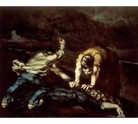 XcBAIHOUD Célèbre Art Mural Oeuvre Dimpression le Meurtre de Paul Cézanne Imprimer Affiche Pour la Décoration de Bureau 60x90cm