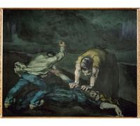 XcBAIHOUD Célèbre Art Mural Oeuvre Dimpression Le Meurtre de Paul Cézanne Imprimer Affiche Pour la Décoration de Bureau 60x90cm