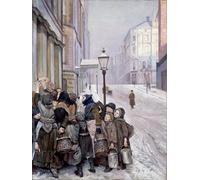 XcBAIHOUD Célèbre Art Mural Oeuvre Dimpression Lutte pour la survie par Christian Krohg Imprimer Affiche Pour la Décoration de Bureau 60x90cm