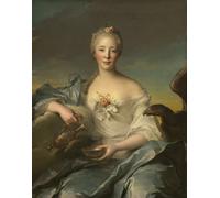 XcBAIHOUD Célèbre Art Mural Oeuvre Dimpression Madame la fièvre de Caumartin en Hébé de Jean Marc Nattier Imprimer Affiche Pour la Décoration de Bureau 60x90cm