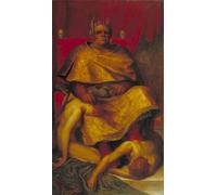 XcBAIHOUD Célèbre Art Mural Oeuvre Dimpression Mammon de George Frederic Watts Imprimer Affiche Pour la Décoration de Bureau 60x90cm
