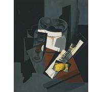 XcBAIHOUD Célèbre Art Mural Oeuvre Dimpression Nature morte au journal de Juan Gris Imprimer Affiche Pour la Décoration de Bureau 60x90cm