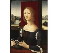 XcBAIHOUD Célèbre Art Mural Oeuvre Dimpression Portrait de Caterina Sforza Riario par Lorenzo Di Credi Imprimer Affiche Pour la Décoration de Bureau 60x90cm