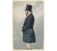 XcBAIHOUD Célèbre Art Mural Oeuvre Dimpression Portrait de George Beets par Richard Dighton Imprimer Affiche Pour la Décoration de Bureau 60x90cm