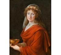 XcBAIHOUD Célèbre Art Mural Oeuvre Dimpression Portrait de La Comtesse Siemontkowsky By stry par Louise Élisabeth Vigée le Brun Imprimer Affiche Pour la Décoration de Bureau 60x90cm