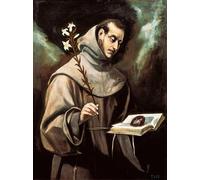 XcBAIHOUD Célèbre Art Mural Oeuvre Dimpression Portrait de Saint Antoine de Padoue par El Greco Imprimer Affiche Pour la Décoration de Bureau 60x90cm