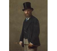 XcBAIHOUD Célèbre Art Mural Oeuvre Dimpression Portrait d'Edouard Manet Henri Fantin-latour Imprimer Affiche Pour la Décoration de Bureau 60x90cm