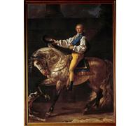 XcBAIHOUD Célèbre Art Mural Oeuvre Dimpression Portrait équestre d'Ostalislas Potocki Peinture de Jacques Louis David Imprimer Affiche Pour la Décoration de Bureau 60x90cm