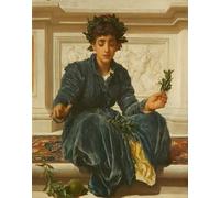 XcBAIHOUD Célèbre Art Mural Oeuvre Dimpression Tissage de la couronne Lord Frederick Leighton Imprimer Affiche Pour la Décoration de Bureau 60x90cm