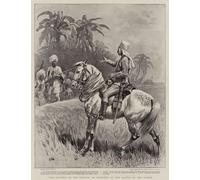 XcBAIHOUD Célèbre Art Mural Oeuvre Dimpression un incident de la bataille d'Abu Hamed par John Charlton Imprimer Affiche Pour la Décoration de Bureau 60x90cm