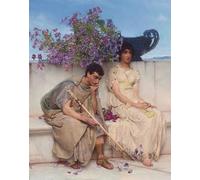 XcBAIHOUD Célèbre Art Mural Oeuvre Dimpression un silence éloquent de Lawrence Alma Tadema Imprimer Affiche Pour la Décoration de Bureau 60x90cm