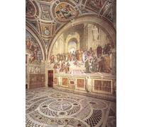 XcBAIHOUD Célèbre Art Mural Oeuvre Dimpression Vue de la Stanza Della Segnatura de Raphaël Imprimer Affiche Pour la Décoration de Bureau 60x90cm