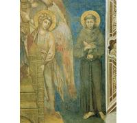 XcBAIHOUD Célèbre Image Sur Toile Wall Art Peintures Fresque Saint François avec un ange par Cimabue Affiche Artistique Pour la Décoration de Bureau 60x90cm