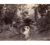 XcBAIHOUD Célèbre Image Sur Toile Wall Art Peintures Grotto in the Bois De Boulogne by Charles Marville Affiche Artistique Pour la Décoration de Bureau 60x90cm