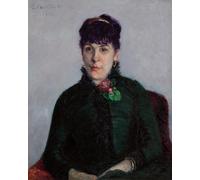 XcBAIHOUD Célèbre Image Sur Toile Wall Art Peintures la femme à la rose de Gustave Caillebotte Affiche Artistique Pour la Décoration de Bureau 60x90cm
