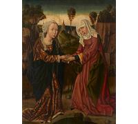 XcBAIHOUD Célèbre Image Sur Toile Wall Art Peintures la Vierge et Sainte Elisabeth Affiche Artistique Pour la Décoration de Bureau 60x90cm