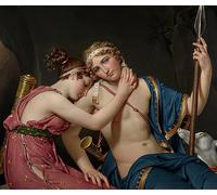 XcBAIHOUD Célèbre Image Sur Toile Wall Art Peintures L'Adieu de Télémaque à Eucharis de Jacques Louis David Affiche Artistique Pour la Décoration de Bureau 60x90cm