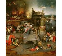 XcBAIHOUD Célèbre Image Sur Toile Wall Art Peintures l'Adoration des Mages ou l'Epiphanie Peinture de Hieronymus Boske Affiche Artistique Pour la Décoration de Bureau 60x90cm