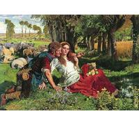 XcBAIHOUD Célèbre Image Sur Toile Wall Art Peintures le berger mercenaire de William Holman Hunt Affiche Artistique Pour la Décoration de Bureau 60x90cm