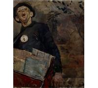 XcBAIHOUD Célèbre Image Sur Toile Wall Art Peintures le Journalier de Christian Krohg Affiche Artistique Pour la Décoration de Bureau 60x90cm