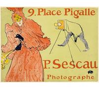 XcBAIHOUD Célèbre Image Sur Toile Wall Art Peintures le Photographe Sescau par Henri De Toulouse Lautrec Affiche Artistique Pour la Décoration de Bureau 60x90cm