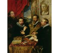 XcBAIHOUD Célèbre Image Sur Toile Wall Art Peintures les quatre philosophes de Peter Paul Rubens Affiche Artistique Pour la Décoration de Bureau 60x90cm