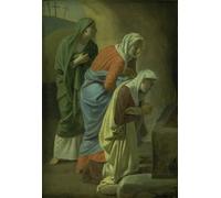 XcBAIHOUD Célèbre Image Sur Toile Wall Art Peintures les Trois Maries au Tombeau du Christ de Christoffer Wilhelm Eckersberg Affiche Artistique Pour la Décoration de Bureau 60x90cm