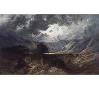 XcBAIHOUD Célèbre Image Sur Toile Wall Art Peintures Loch Lomond par Gustave Doré Affiche Artistique Pour la Décoration de Bureau 60x90cm
