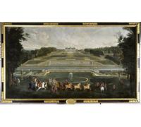 XcBAIHOUD Célèbre Image Sur Toile Wall Art Peintures Marie Lescszinska Reine de France dans les Jardins du Château de Vaux Le Vicomte Affiche Artistique Pour la Décoration de Bureau 60x90cm