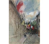 XcBAIHOUD Célèbre Image Sur Toile Wall Art Peintures Paris juillet Affiche Artistique Pour la Décoration de Bureau 60x90cm