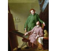 XcBAIHOUD Célèbre Image Sur Toile Wall Art Peintures Peter et Romney de George Romney Affiche Artistique Pour la Décoration de Bureau 60x90cm