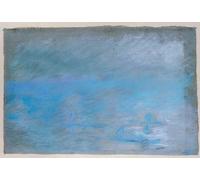 XcBAIHOUD Célèbre Image Sur Toile Wall Art Peintures Pont de Waterloo Brouillard par Claude Monet Affiche Artistique Pour la Décoration de Bureau 60x90cm
