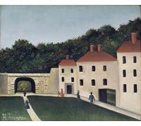 XcBAIHOUD Célèbre Image Sur Toile Wall Art Peintures Promeneurs dans un parc d'Henri Rousseau Affiche Artistique Pour la Décoration de Bureau 60x90cm