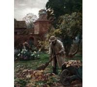 XcBAIHOUD Célèbre Image Sur Toile Wall Art Peintures Quand les feuilles tombent de William Teulon Fletcher Affiche Artistique Pour la Décoration de Bureau 60x90cm
