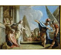 XcBAIHOUD De Célèbres Tableaux Imprimer Affiche Graffiti Paintings Allégorie de la Conquête de Tauride par Stefano Torelli Toile Avec Image Pour Décoration Murale 60x90cm