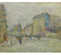 XcBAIHOUD De Célèbres Tableaux Imprimer Affiche Graffiti Paintings Boulevard de Clichy de Vincent Van Gogh Toile Avec Image Pour Décoration Murale 60x90cm