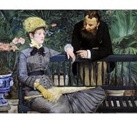 XcBAIHOUD De Célèbres Tableaux Imprimer Affiche Graffiti Paintings dans le jardin d'hiver d'Edouard Manet Toile Avec Image Pour Décoration Murale 60x90cm