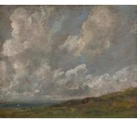 XcBAIHOUD De Célèbres Tableaux Imprimer Affiche Graffiti Paintings Étude des nuages sur un paysage par John Constable Toile Avec Image Pour Décoration Murale 60x90cm
