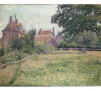 XcBAIHOUD De Célèbres Tableaux Imprimer Affiche Graffiti Paintings la des Sourds Eragny de Lucien Pissarro Toile Avec Image Pour Décoration Murale 60x90cm