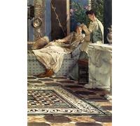 XcBAIHOUD De Célèbres Tableaux Imprimer Affiche Graffiti Paintings la lettre d'un absent de Lawrence Alma tadema Toile Avec Image Pour Décoration Murale 60x90cm