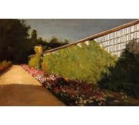 XcBAIHOUD De Célèbres Tableaux Imprimer Affiche Graffiti Paintings le Mur du Potager Yerres par Gustave Caillebotte Toile Avec Image Pour Décoration Murale 60x90cm