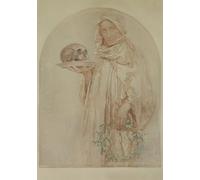 XcBAIHOUD De Célèbres Tableaux Imprimer Affiche Graffiti Paintings Louis Pasteur d'Alphonse Mucha Toile Avec Image Pour Décoration Murale 60x90cm
